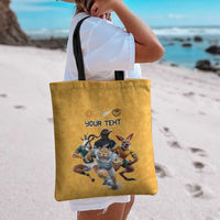 Custom Rugby Southern Hemisphere Tote Bag Argentina AUNZ South Africa Mascot Gold - Polynesian Pride
