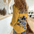 Custom Rugby Southern Hemisphere Women Casual Shirt Argentina AUNZ South Africa Mascot Gold - Polynesian Pride