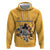Custom Rugby Southern Hemisphere Zip Hoodie Argentina AUNZ South Africa Mascot Gold - Polynesian Pride