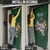 Custom Rugby Southern Hemisphere Door Cover Argentina AUNZ South Africa Mascot Green - Polynesian Pride