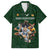 Custom Rugby Southern Hemisphere Family Matching Puletasi and Hawaiian Shirt Argentina AUNZ South Africa Mascot Green - Polynesian Pride