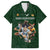 Custom Rugby Southern Hemisphere Family Matching Short Sleeve Bodycon Dress and Hawaiian Shirt Argentina AUNZ South Africa Mascot Green - Polynesian Pride