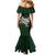 Custom Rugby Southern Hemisphere Mermaid Dress Argentina AUNZ South Africa Mascot Green - Polynesian Pride