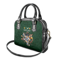 Custom Rugby Southern Hemisphere Shoulder Handbag Argentina AUNZ South Africa Mascot Green - Polynesian Pride