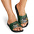 Custom Rugby Southern Hemisphere Slide Sandals Argentina AUNZ South Africa Mascot Green - Polynesian Pride
