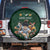Custom Rugby Southern Hemisphere Spare Tire Cover Argentina AUNZ South Africa Mascot Green - Polynesian Pride