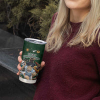 Custom Rugby Southern Hemisphere Tumbler Cup Argentina AUNZ South Africa Mascot Green - Polynesian Pride