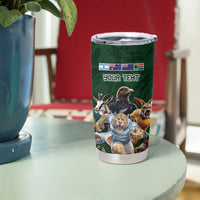 Custom Rugby Southern Hemisphere Tumbler Cup Argentina AUNZ South Africa Mascot Green - Polynesian Pride