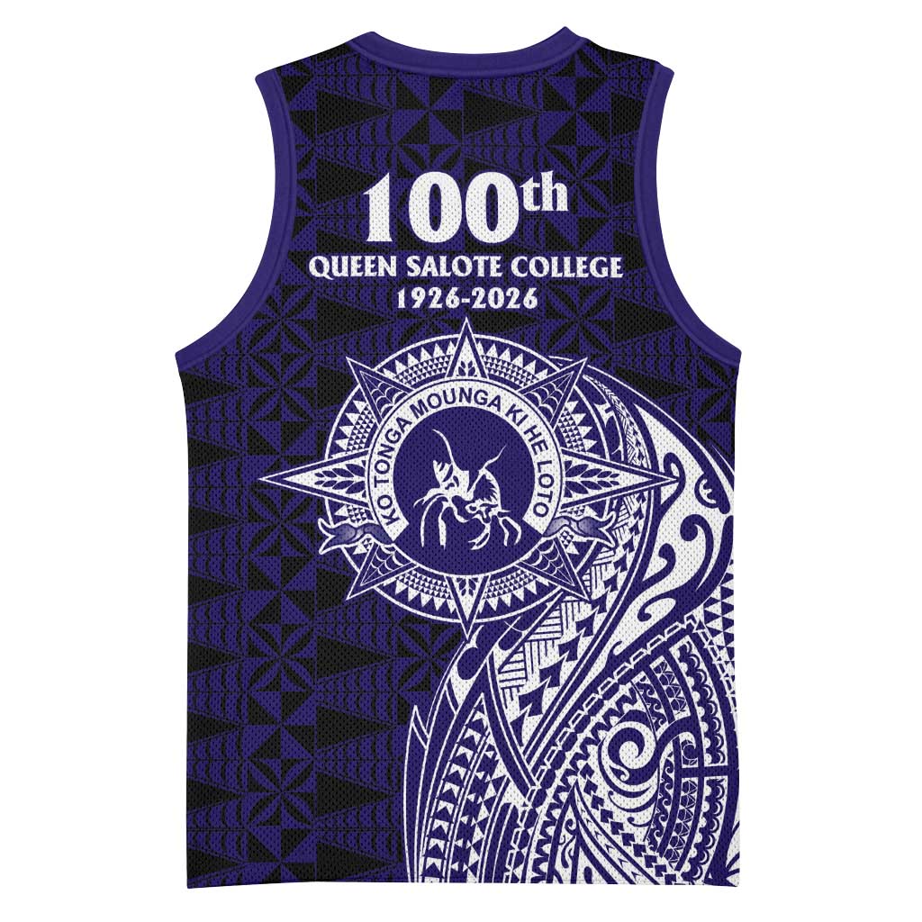 Tonga Queen Salote College 100th Years Basketball Jersey Est 1926 Tongan Ngatu Tapa - Polynesian Pride