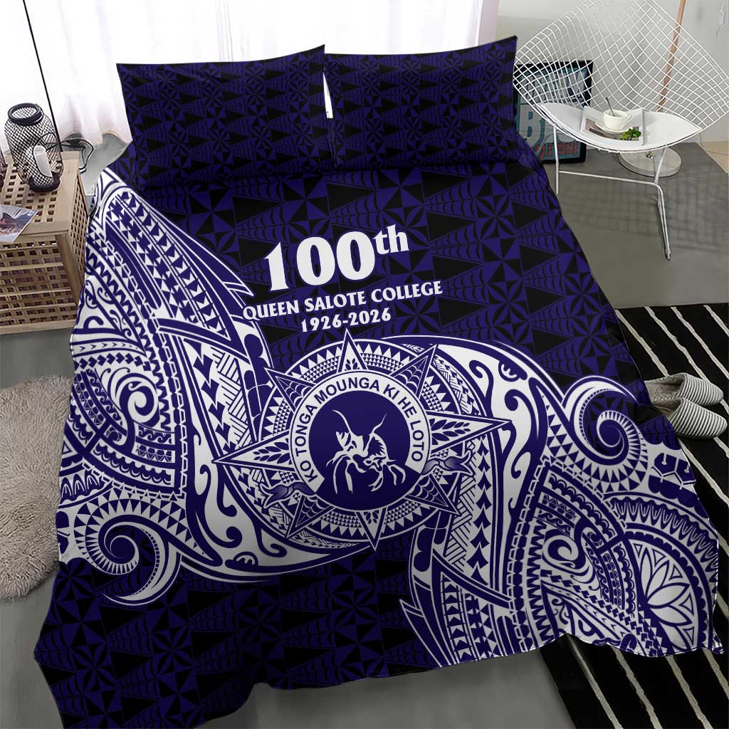 Tonga Queen Salote College 100th Years Bedding Set Est 1926 Tongan Ngatu Tapa - Polynesian Pride
