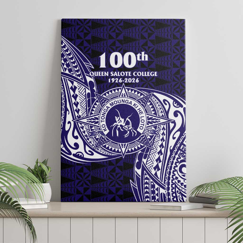 Tonga Queen Salote College 100th Years Canvas Wall Art Est 1926 Tongan Ngatu Tapa - Polynesian Pride