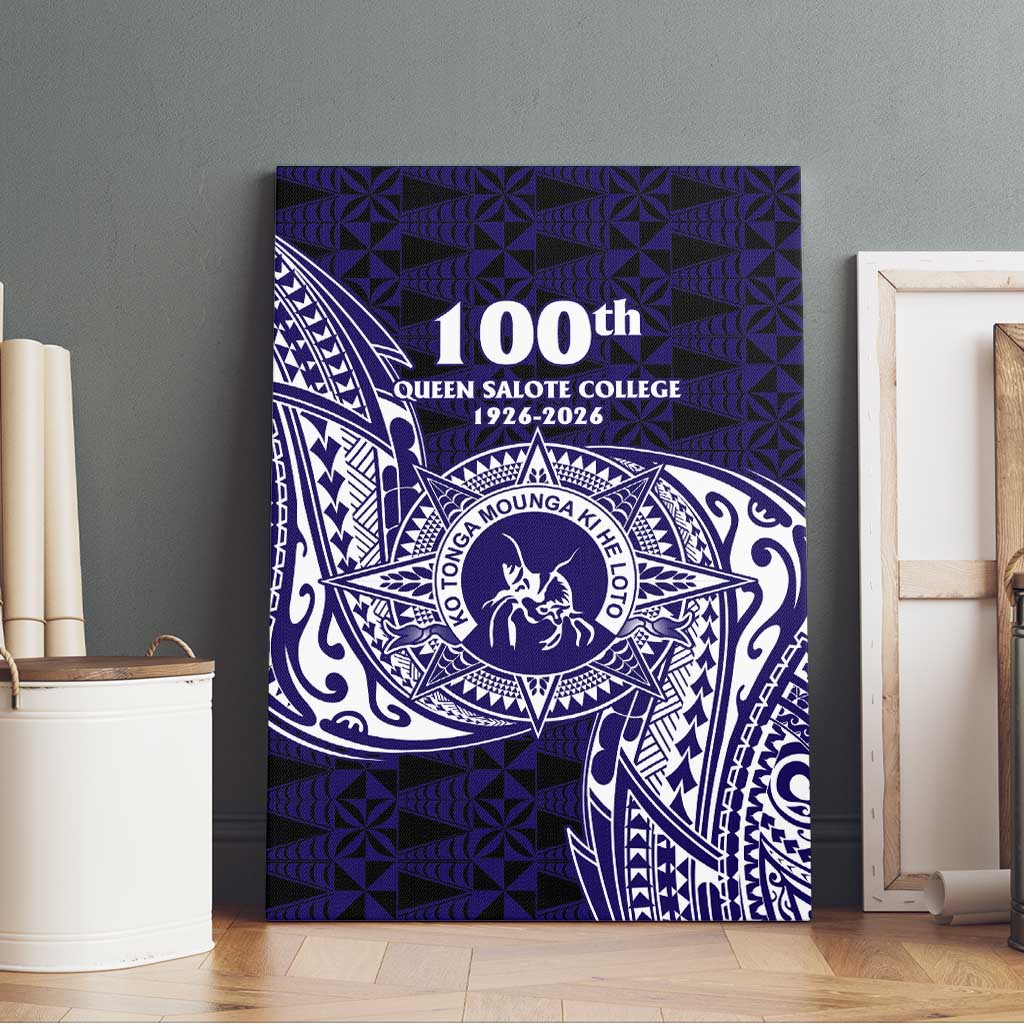 Tonga Queen Salote College 100th Years Canvas Wall Art Est 1926 Tongan Ngatu Tapa - Polynesian Pride