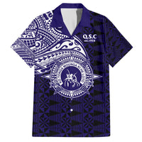 Tonga Queen Salote College 100th Years Family Matching Off The Shoulder Long Sleeve Dress and Hawaiian Shirt Est 1926 Tongan Ngatu Tapa - Polynesian Pride
