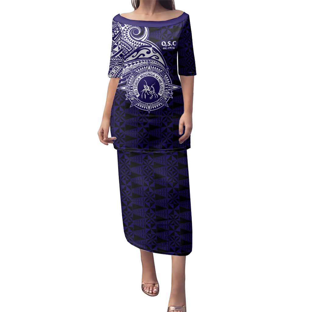 Tonga Queen Salote College 100th Years Family Matching Puletasi and Hawaiian Shirt Est 1926 Tongan Ngatu Tapa - Polynesian Pride