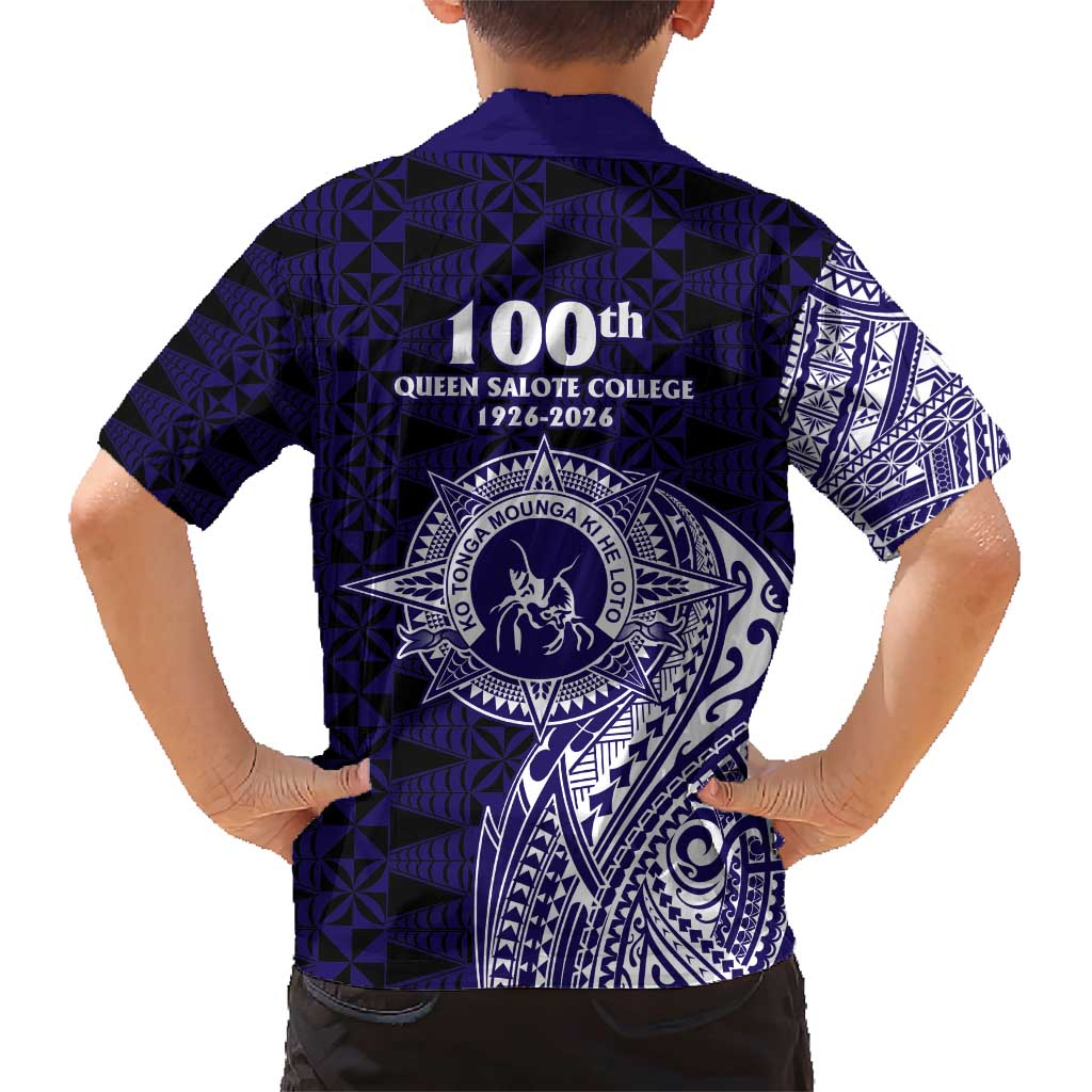 Tonga Queen Salote College 100th Years Family Matching Short Sleeve Bodycon Dress and Hawaiian Shirt Est 1926 Tongan Ngatu Tapa - Polynesian Pride