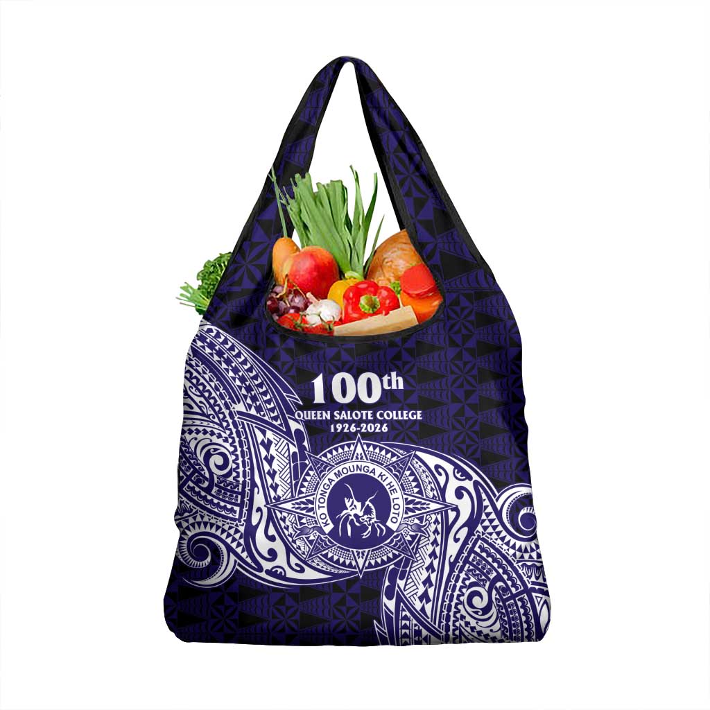 Tonga Queen Salote College 100th Years Grocery Bag Est 1926 Tongan Ngatu Tapa - Polynesian Pride