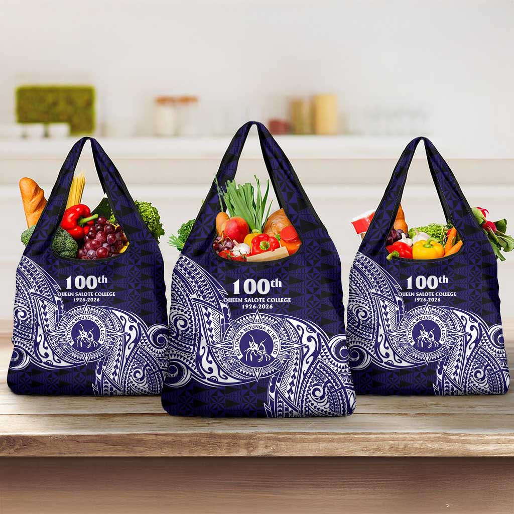 Tonga Queen Salote College 100th Years Grocery Bag Est 1926 Tongan Ngatu Tapa - Polynesian Pride