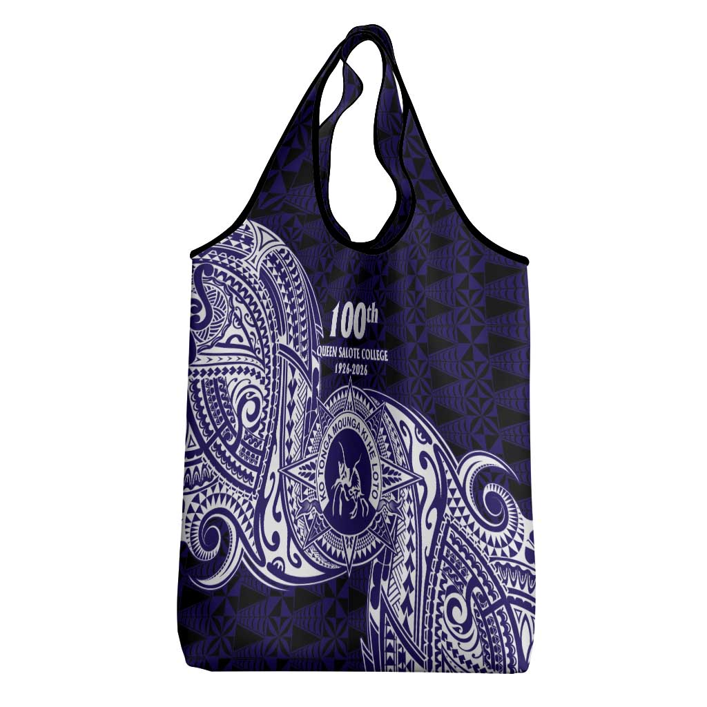 Tonga Queen Salote College 100th Years Grocery Bag Est 1926 Tongan Ngatu Tapa - Polynesian Pride