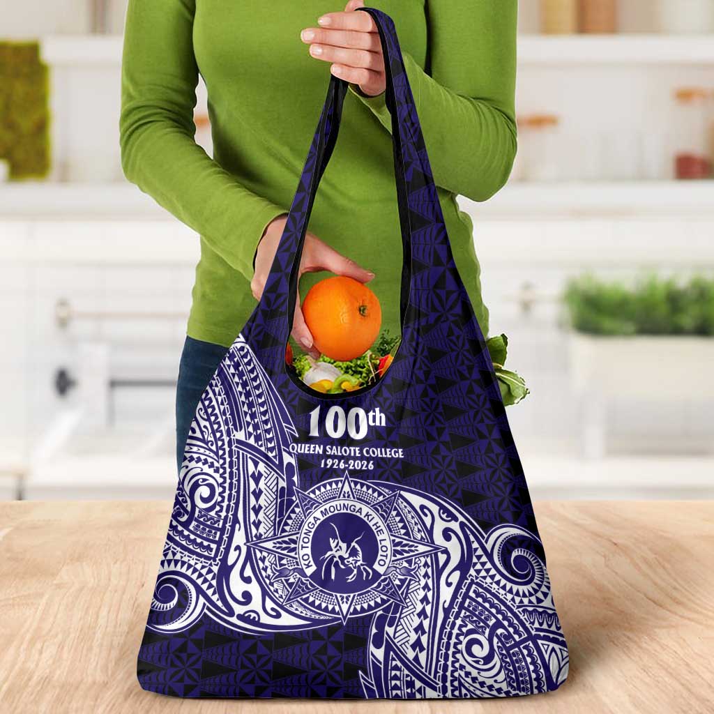 Tonga Queen Salote College 100th Years Grocery Bag Est 1926 Tongan Ngatu Tapa - Polynesian Pride