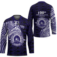Tonga Queen Salote College 100th Years Hockey Jersey Est 1926 Tongan Ngatu Tapa - Polynesian Pride