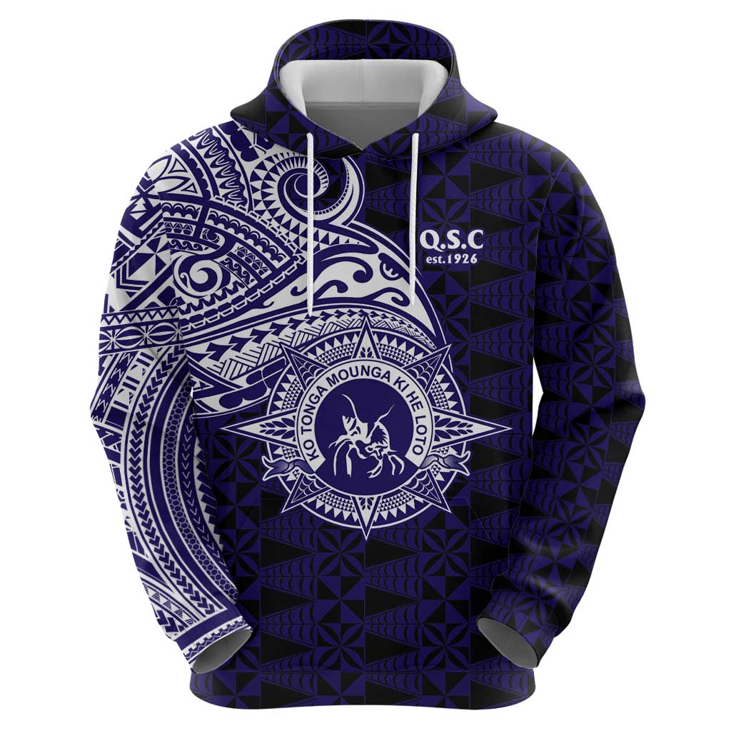 Tonga Queen Salote College 100th Years Hoodie Est 1926 Tongan Ngatu Tapa - Polynesian Pride