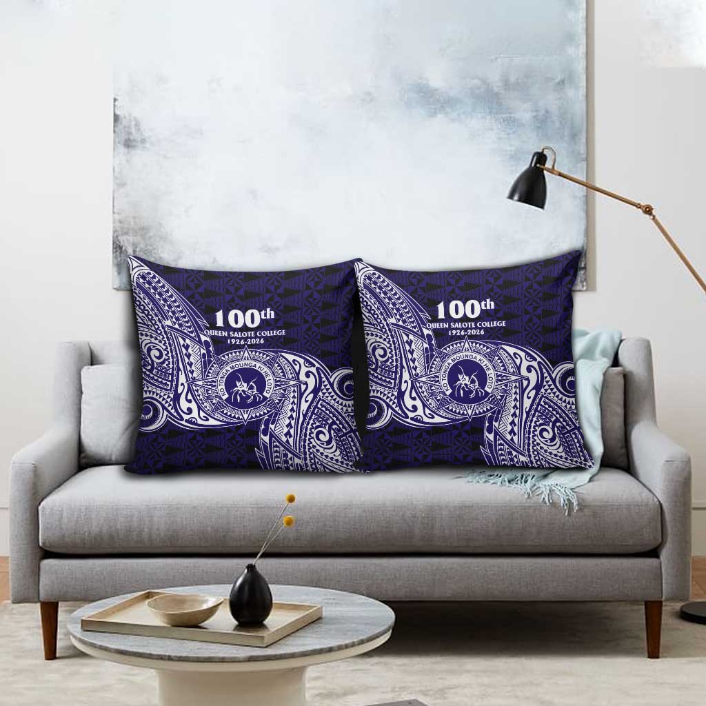 Tonga Queen Salote College 100th Years Pillow Cover Est 1926 Tongan Ngatu Tapa - Polynesian Pride