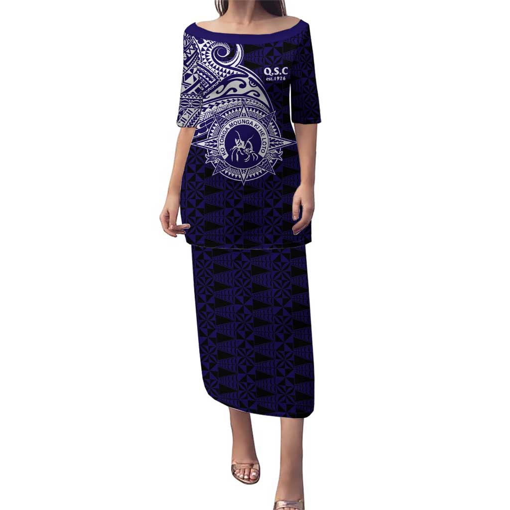 Tonga Queen Salote College 100th Years Puletasi Est 1926 Tongan Ngatu Tapa - Polynesian Pride