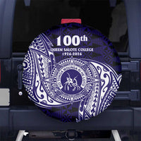 Tonga Queen Salote College 100th Years Spare Tire Cover Est 1926 Tongan Ngatu Tapa - Polynesian Pride