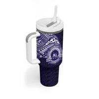 Tonga Queen Salote College 100th Years Tumbler With Handle Est 1926 Tongan Ngatu Tapa - Polynesian Pride