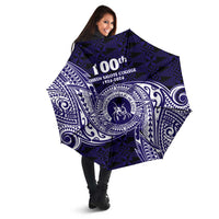 Tonga Queen Salote College 100th Years Umbrella Est 1926 Tongan Ngatu Tapa - Polynesian Pride