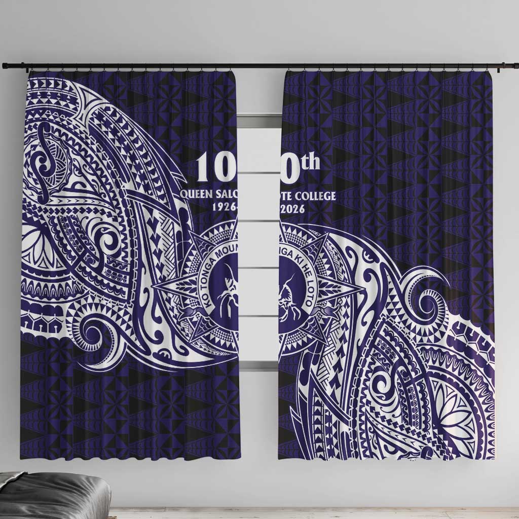 Tonga Queen Salote College 100th Years Window Curtain Est 1926 Tongan Ngatu Tapa - Polynesian Pride