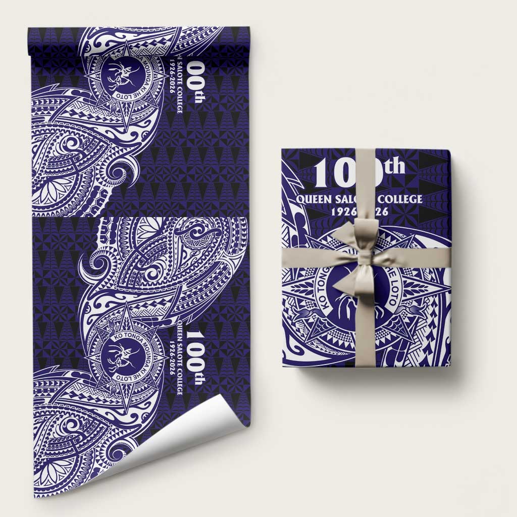 Tonga Queen Salote College 100th Years Wrapping Paper Est 1926 Tongan Ngatu Tapa - Polynesian Pride