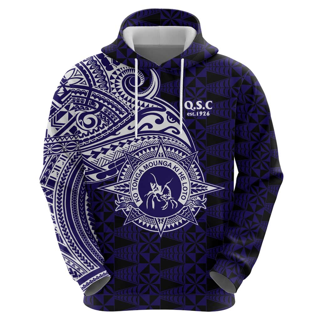 Tonga Queen Salote College 100th Years Zip Hoodie Est 1926 Tongan Ngatu Tapa - Polynesian Pride
