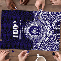Tonga Queen Salote College 100th Years Puzzle Blue Tonga Kupesi Uniquely Pacific Art - Polynesian Pride