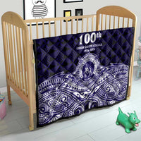 Tonga Queen Salote College 100th Years Quilt Blue Tonga Kupesi Uniquely Pacific Art - Polynesian Pride