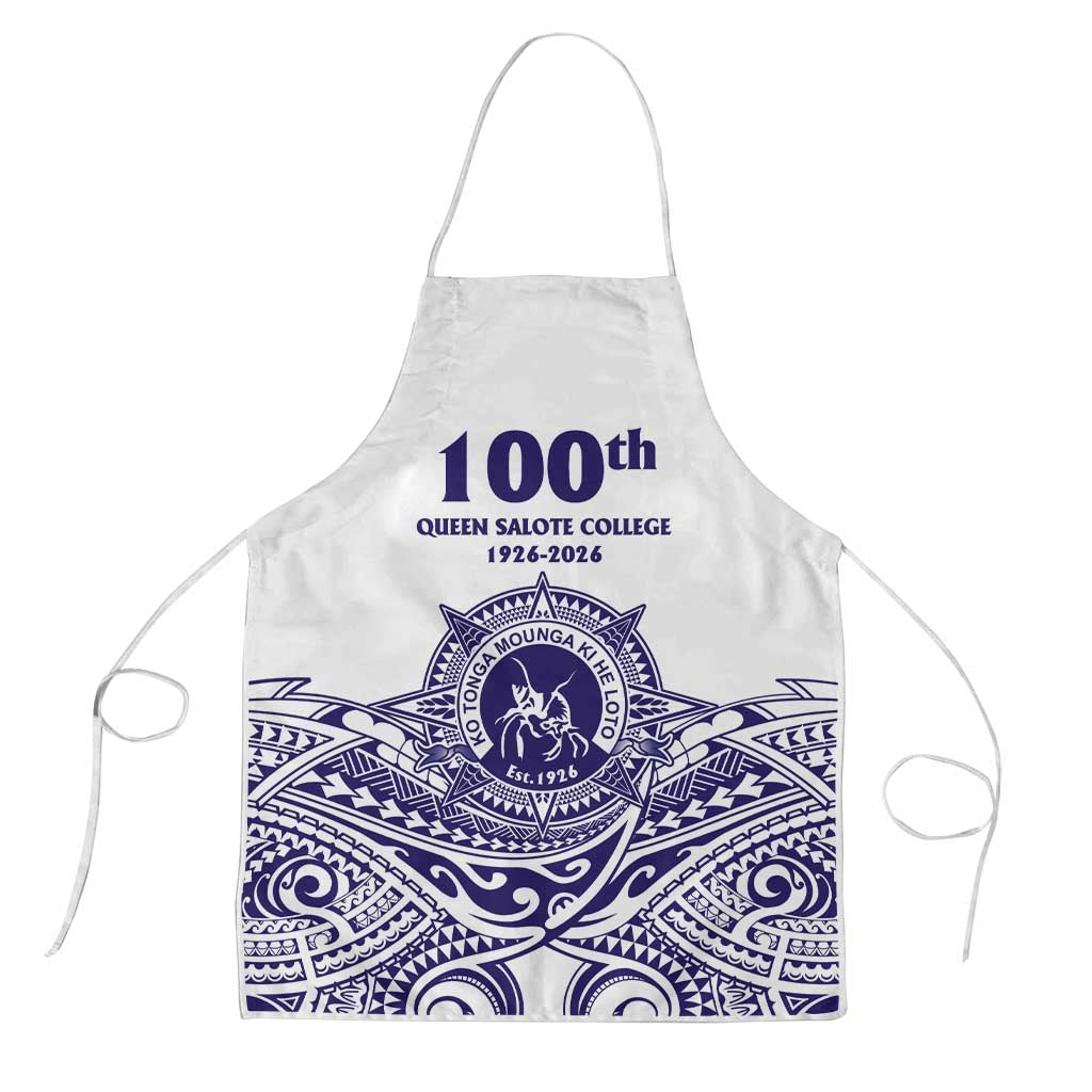Tonga Queen Salote College 100th Years Apron White Tonga Kupesi Uniquely Pacific Art - Polynesian Pride