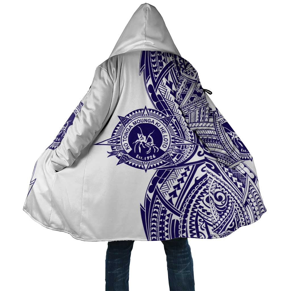 Tonga Queen Salote College 100th Years Cloak White Tonga Kupesi Uniquely Pacific Art - Polynesian Pride