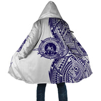 Tonga Queen Salote College 100th Years Cloak White Tonga Kupesi Uniquely Pacific Art - Polynesian Pride