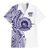 Tonga Queen Salote College 100th Years Family Matching Mermaid Dress and Hawaiian Shirt White Tonga Kupesi Uniquely Pacific Art - Polynesian Pride