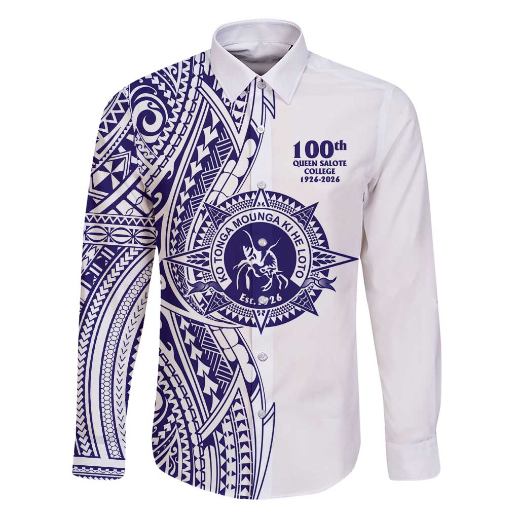 Tonga Queen Salote College 100th Years Family Matching Puletasi and Hawaiian Shirt White Tonga Kupesi Uniquely Pacific Art - Polynesian Pride