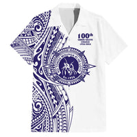 Tonga Queen Salote College 100th Years Family Matching Short Sleeve Bodycon Dress and Hawaiian Shirt White Tonga Kupesi Uniquely Pacific Art - Polynesian Pride
