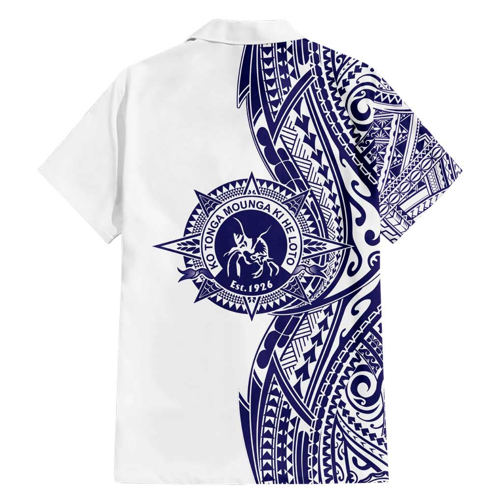 Tonga Queen Salote College 100th Years Family Matching Short Sleeve Bodycon Dress and Hawaiian Shirt White Tonga Kupesi Uniquely Pacific Art - Polynesian Pride