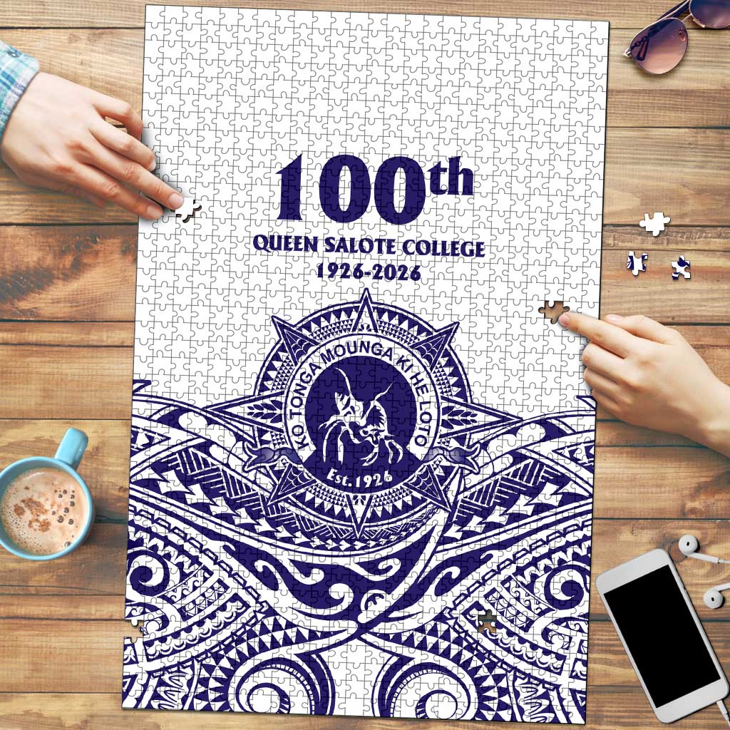 Tonga Queen Salote College 100th Years Puzzle White Tonga Kupesi Uniquely Pacific Art - Polynesian Pride