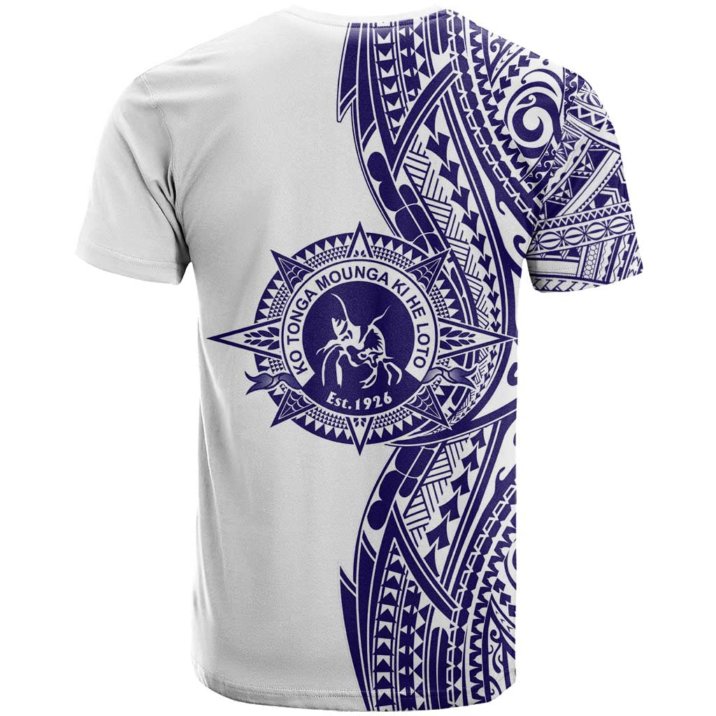 Tonga Queen Salote College 100th Years T Shirt White Tonga Kupesi Uniquely Pacific Art - Polynesian Pride