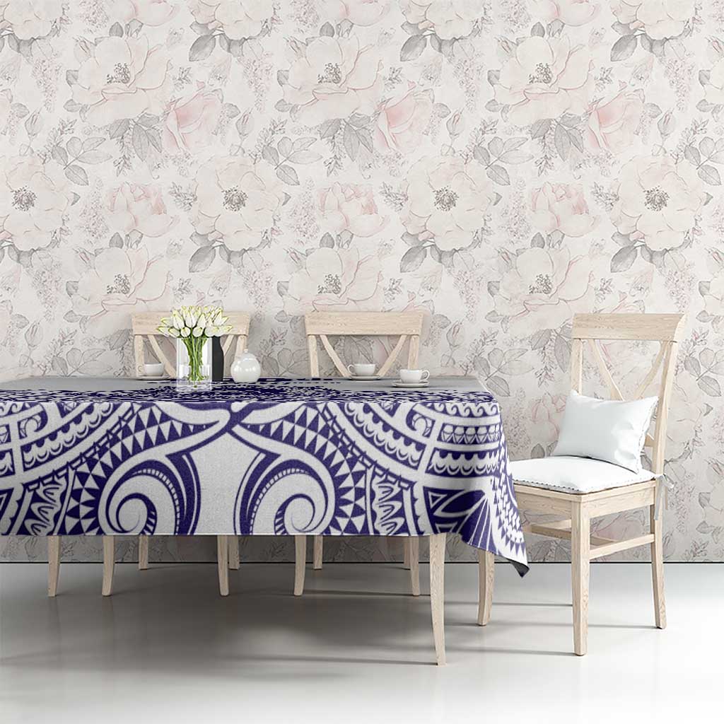 Tonga Queen Salote College 100th Years Tablecloth White Tonga Kupesi Uniquely Pacific Art - Polynesian Pride