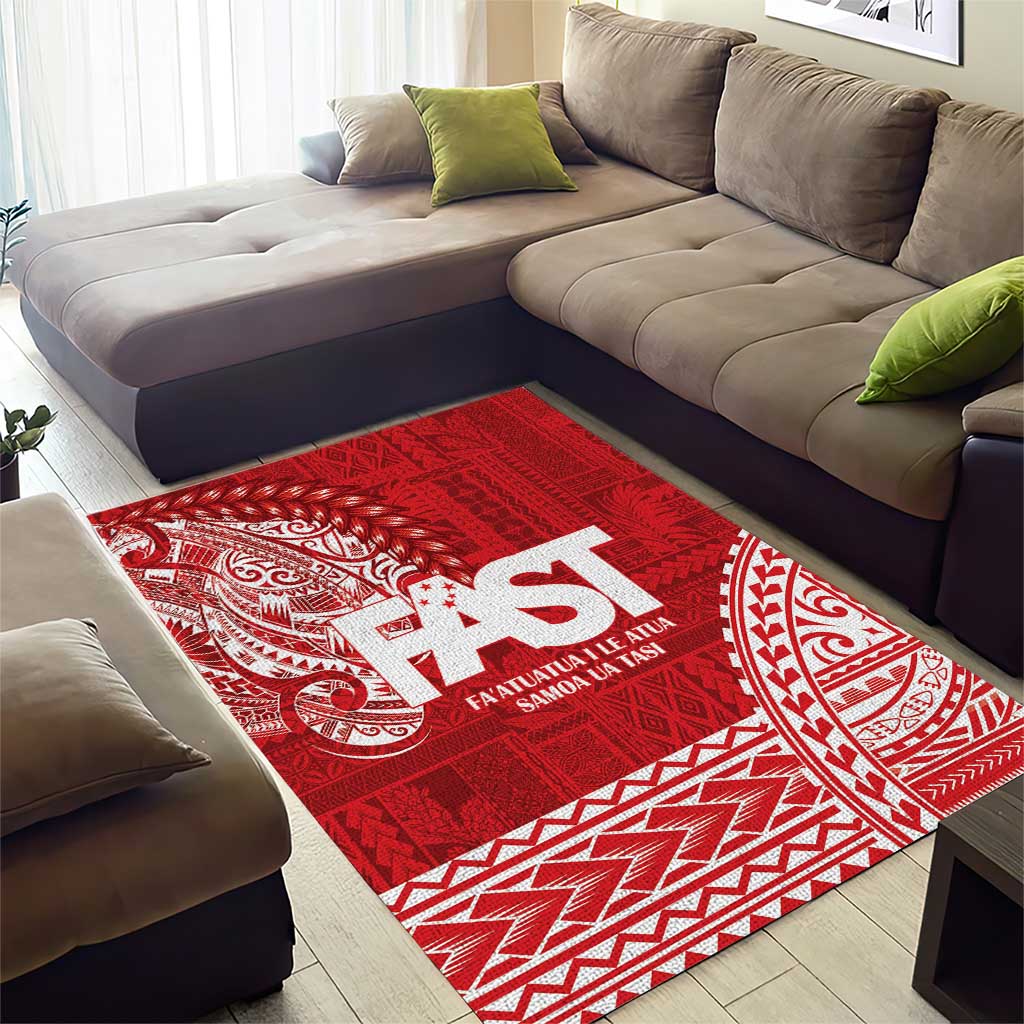 Samoa FAST Area Rug Samoan Motif Patterns - Polynesian Pride