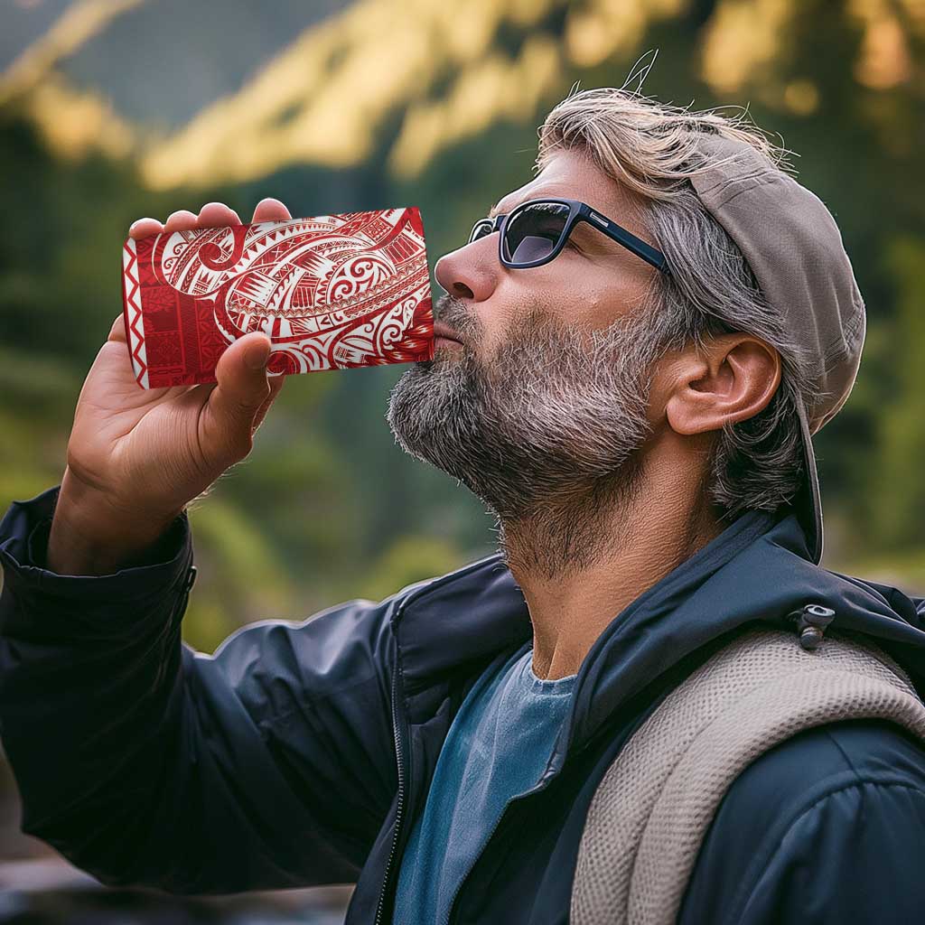 Samoa FAST 4 in 1 Can Cooler Tumbler Samoan Motif Patterns - Polynesian Pride