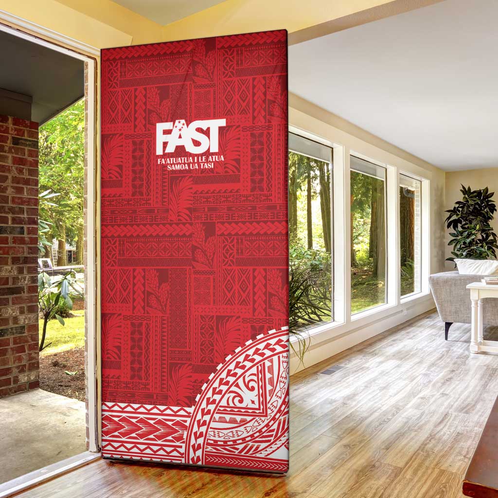 Samoa FAST Door Cover Samoan Motif Patterns - Polynesian Pride