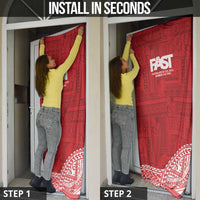 Samoa FAST Door Cover Samoan Motif Patterns - Polynesian Pride