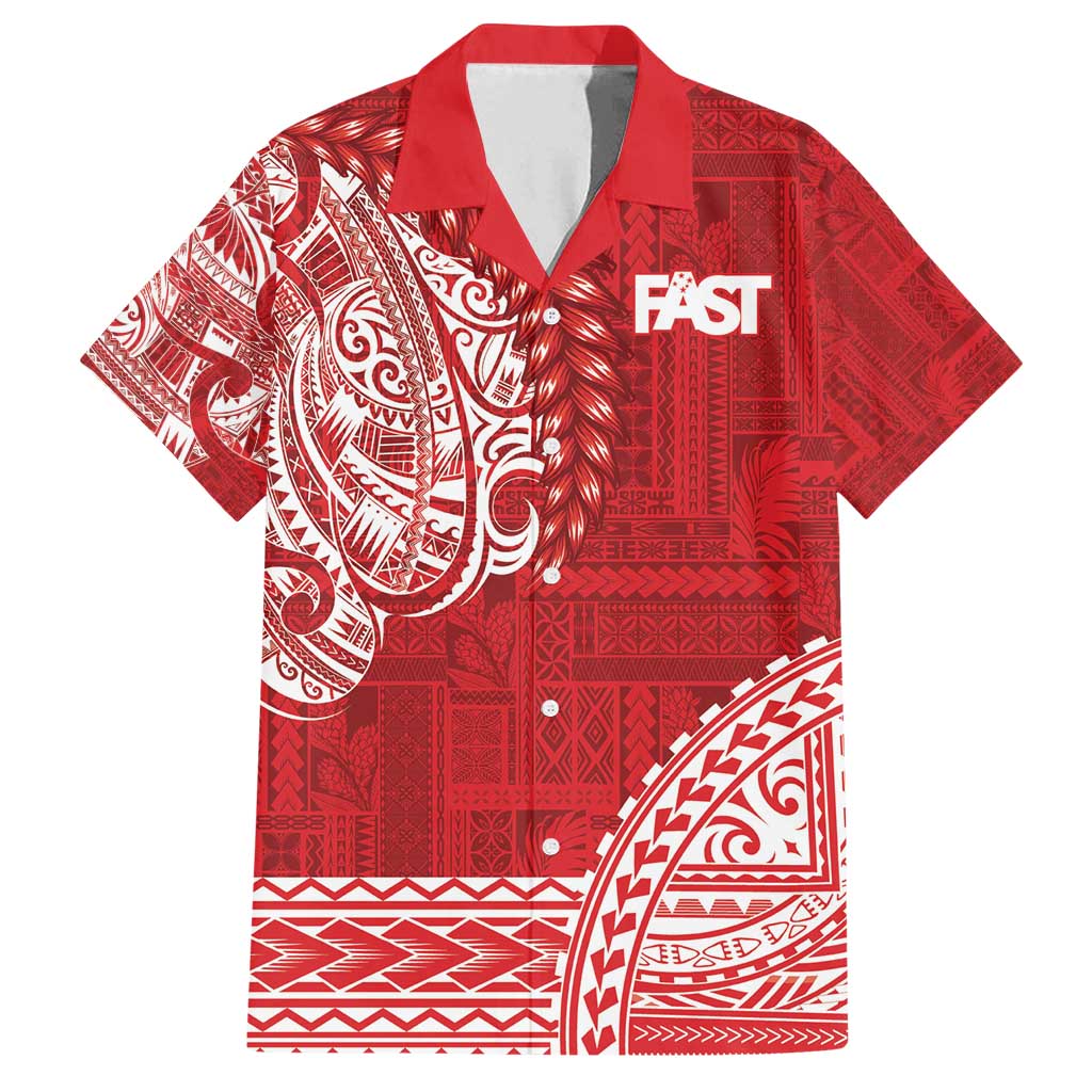 Samoa FAST Family Matching Puletasi and Hawaiian Shirt Samoan Motif Patterns - Polynesian Pride